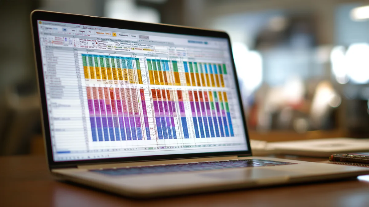 36 months of biomarker data tracked in a spreadsheet